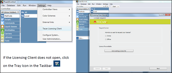 How to request a FluentControl™ license online or offline