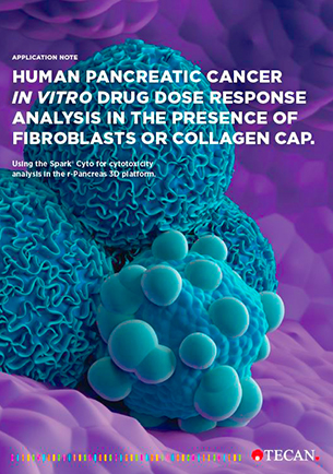 Human pancreatic cancer in vitro drug dose response analysis in the presence of fibroblasts or collagen cap