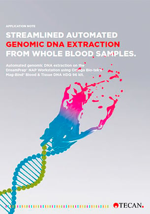 Streamlined automated genomic DNA extraction from whole blood samples