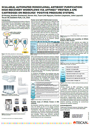 Scalable, automated monoclonal antibody purification