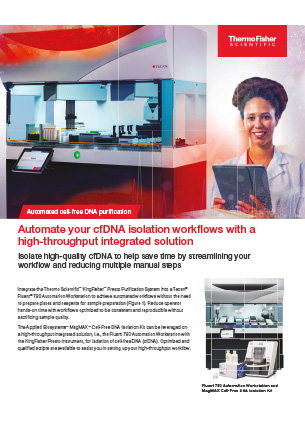 Automate your cfDNA isolation workflows with a high-throughput integrated solution