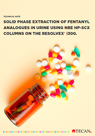 Solid phase extraction of fentanyl analogues in urine using NBE HP-SCX columns on the Resolvex® i300