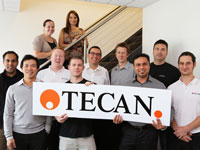 Customers celebrate the launch of Tecan Australia