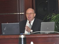Guenter Weisshaar presenting on enterprise risk management at the 2011 Annual Conference