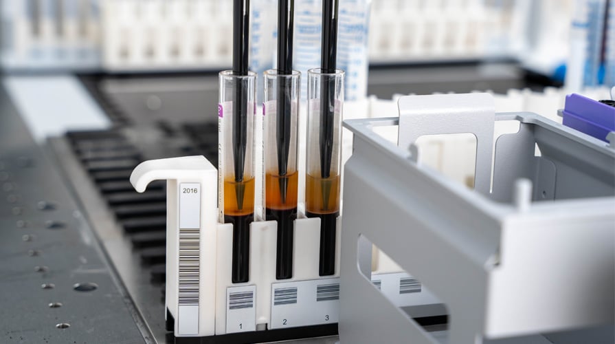 Phase Separator is a unique new pipetting capability of the new Air Flexible Channel Arm™ (Air FCA) on Tecan’s flagship liquid handling platform, the Fluent® Automation Workstation.
